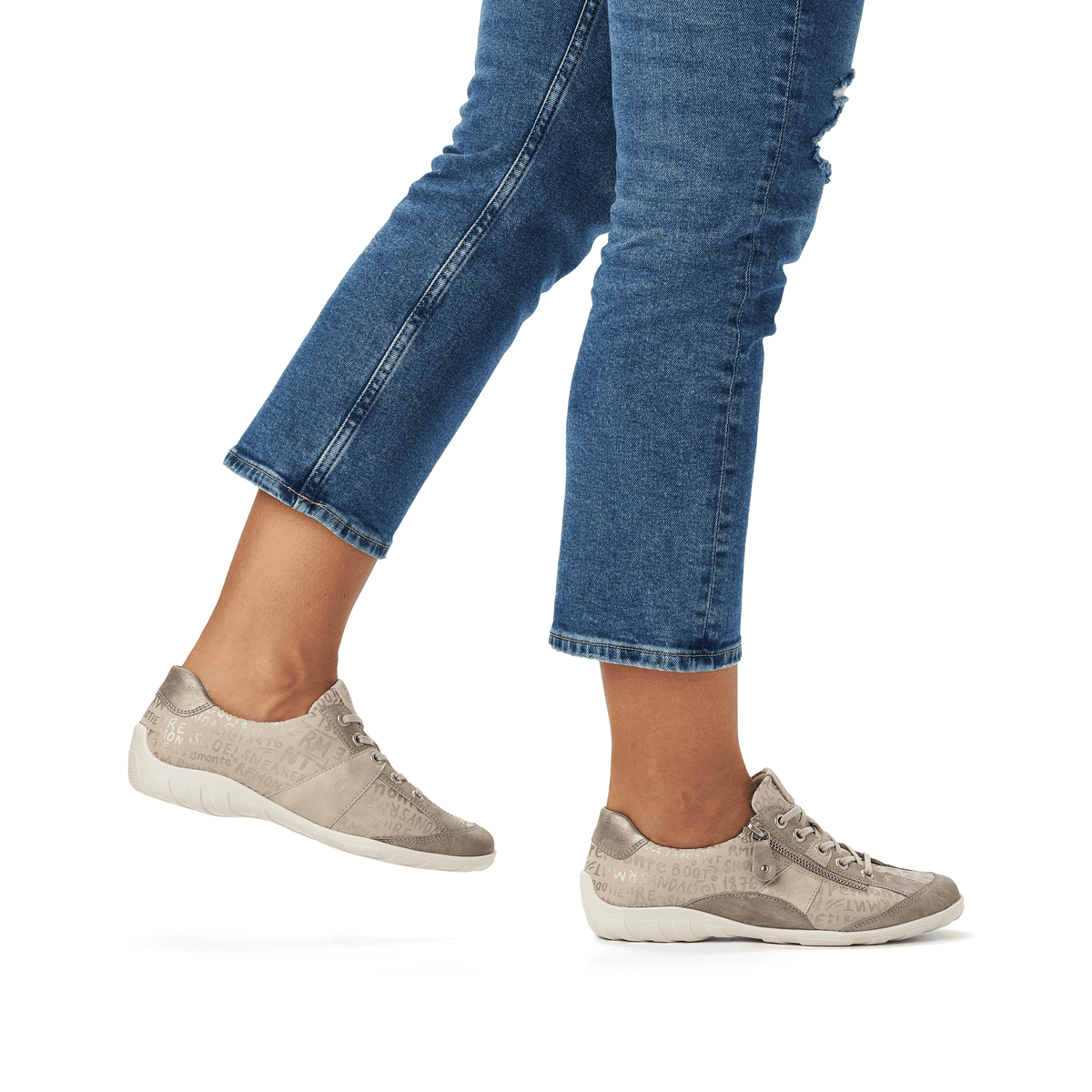 Remonte Damen Schnürschuhe - Beige