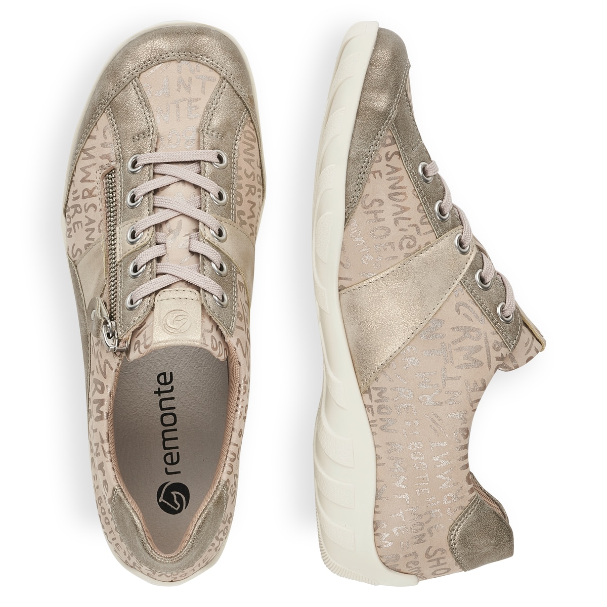 Remonte Damen Schnürschuhe - Beige