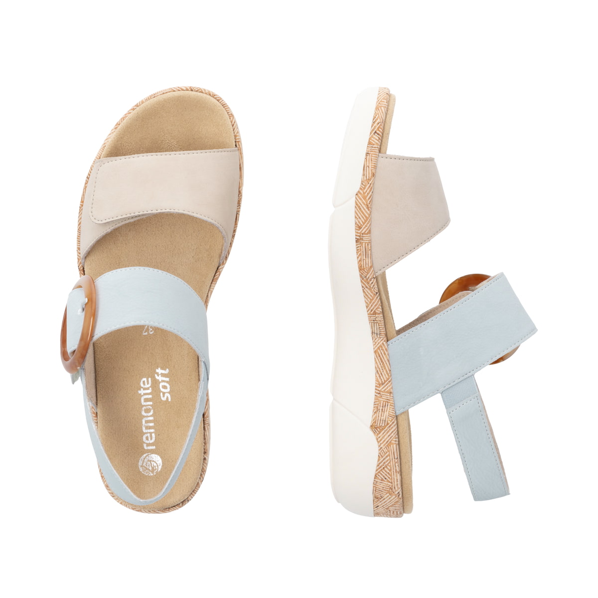 Remonte Damen Riemchensandalen - Blau