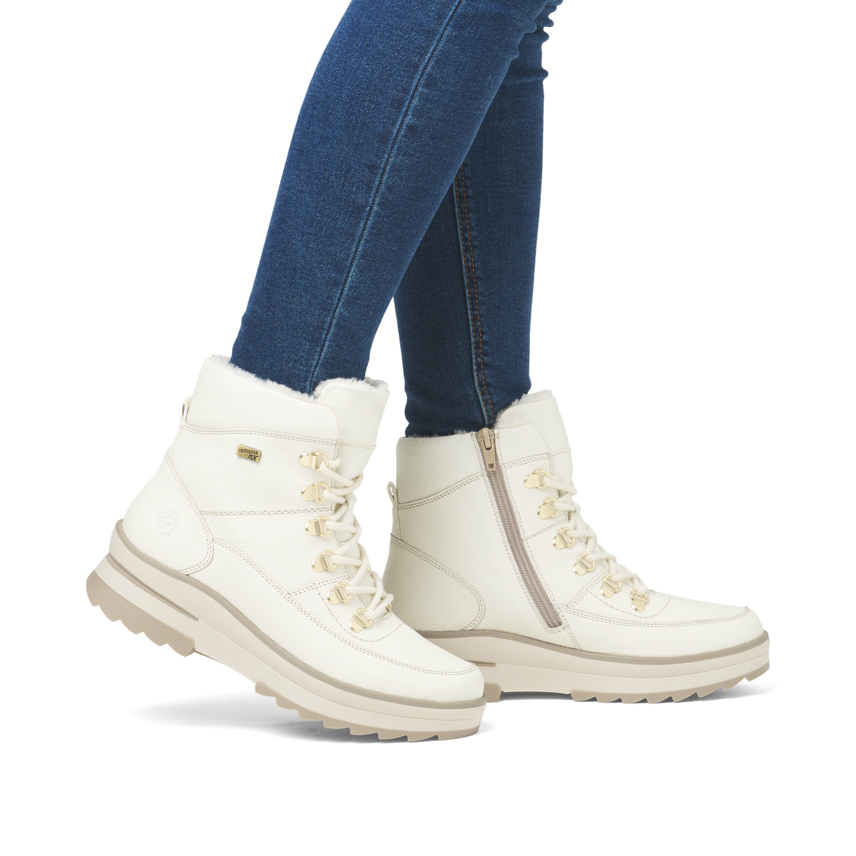 Remonte Damen Schnürstiefel - Weiss