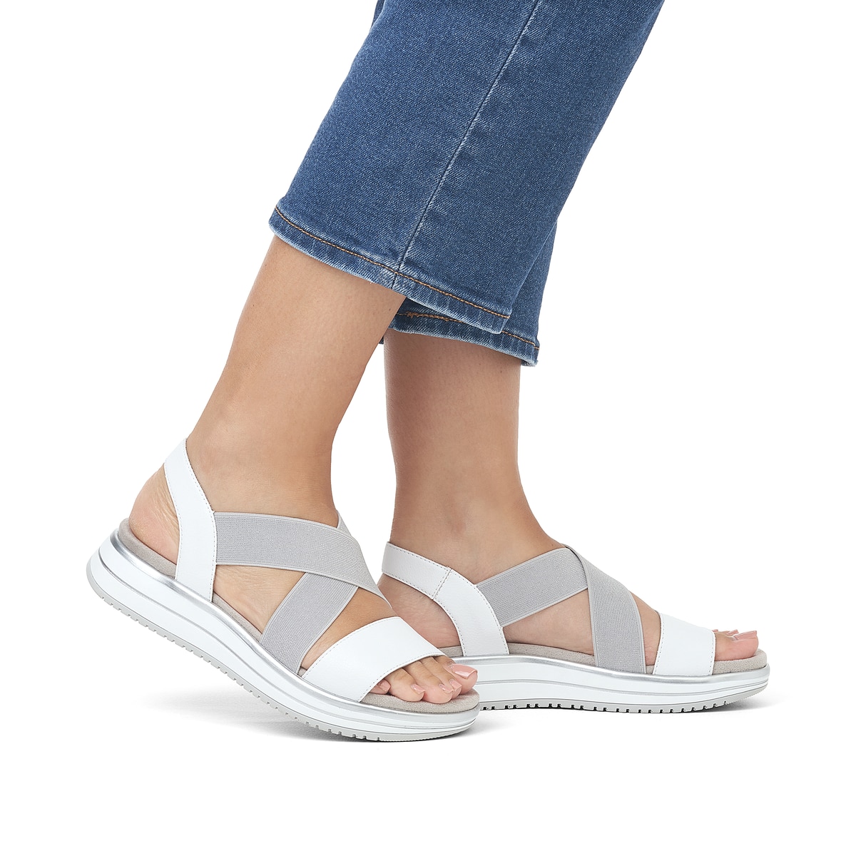 Remonte Damen Riemchensandalen - Grau