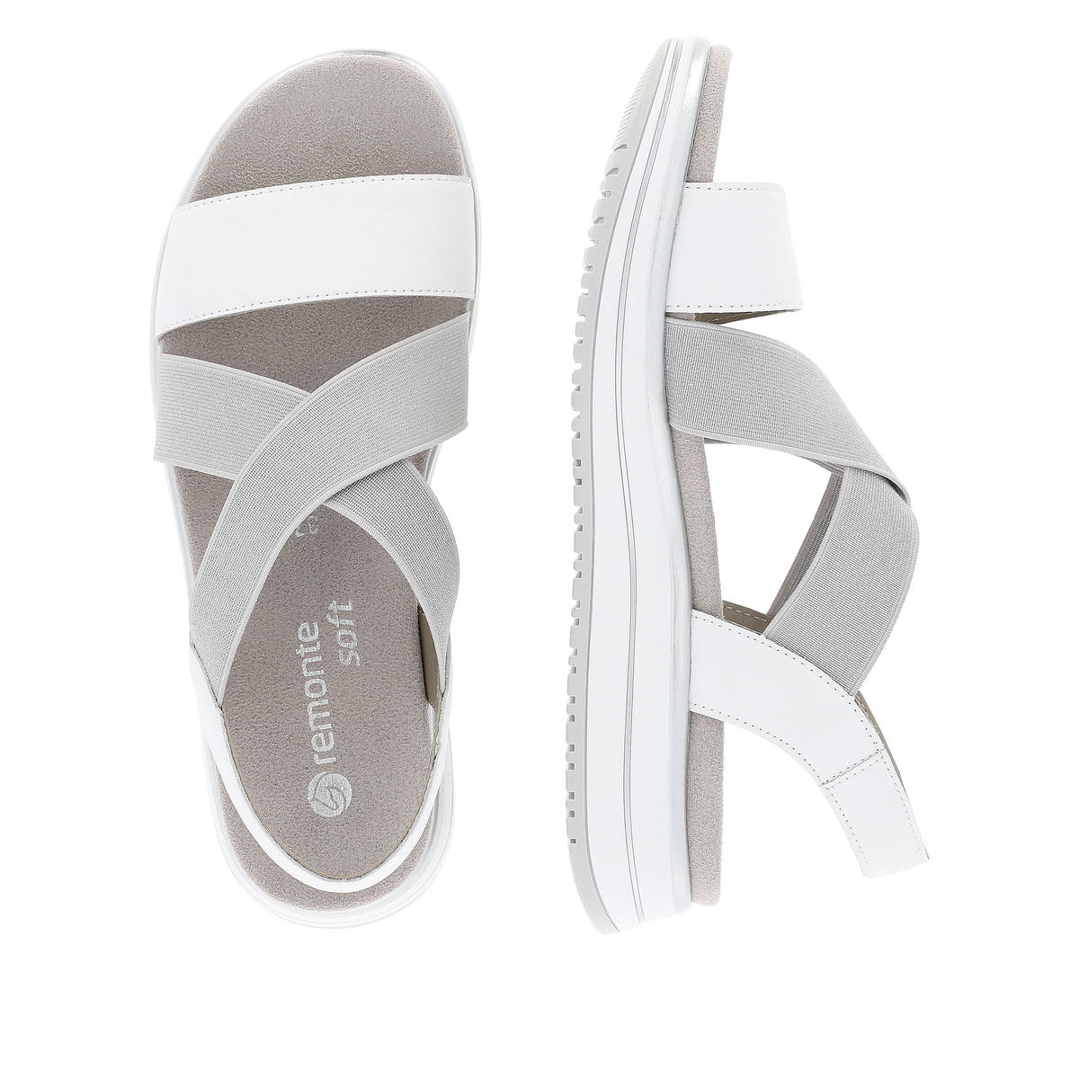 Remonte Damen Riemchensandalen - Grau