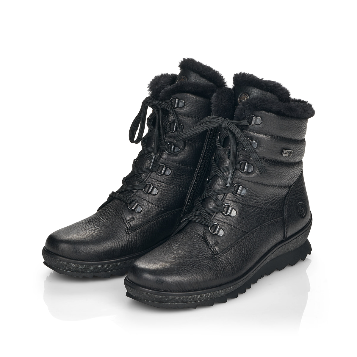 Remonte Damen Schnürstiefel - Schwarz