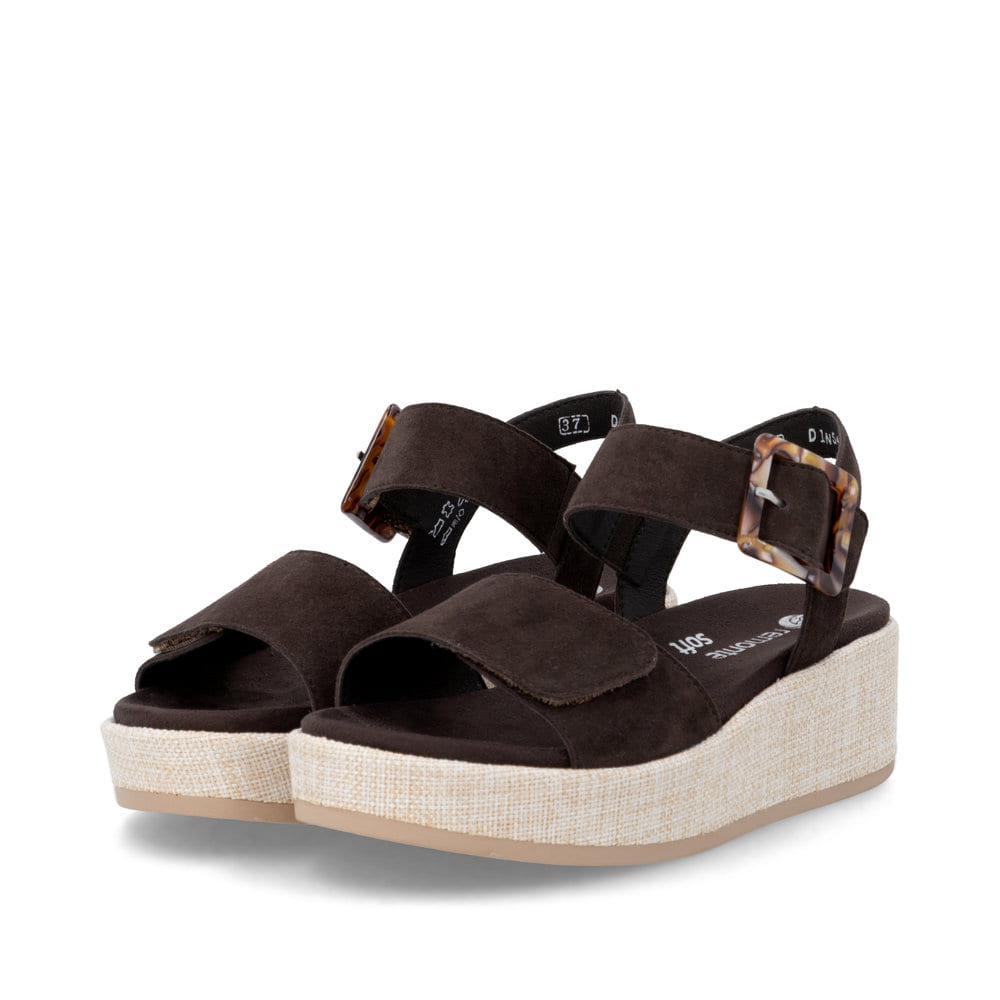 Remonte Damen Riemchensandalen - Braun