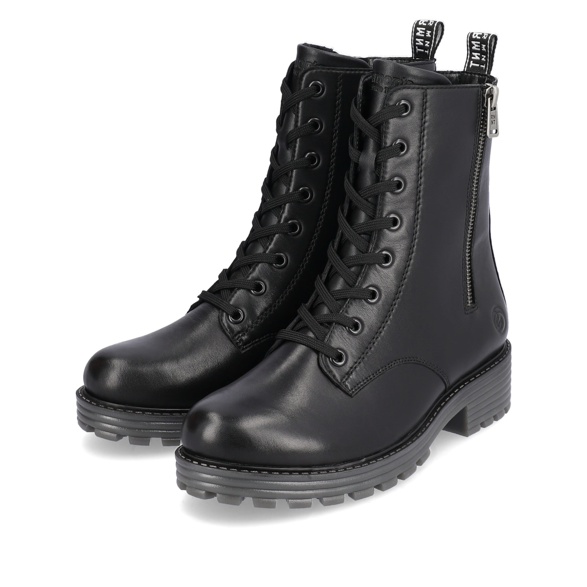 Remonte Damen Schnürstiefel - Schwarz