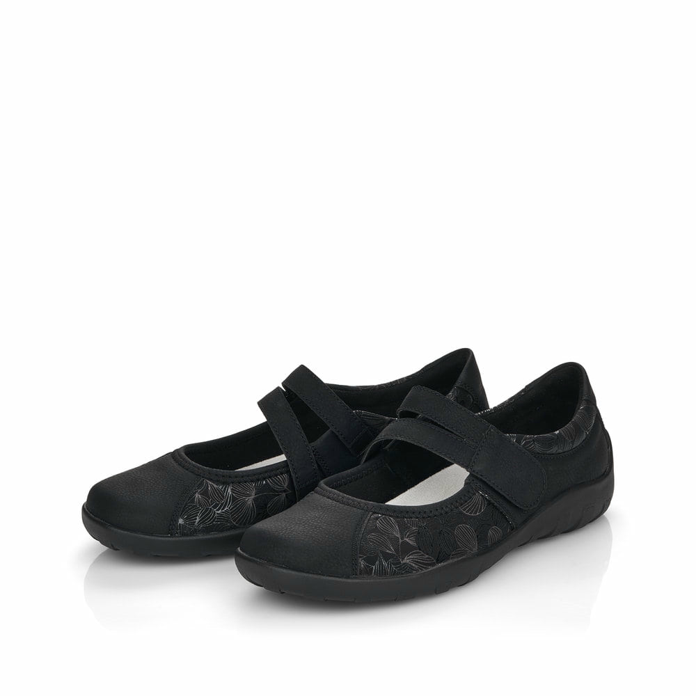 Remonte Damen Ballerinas - Schwarz