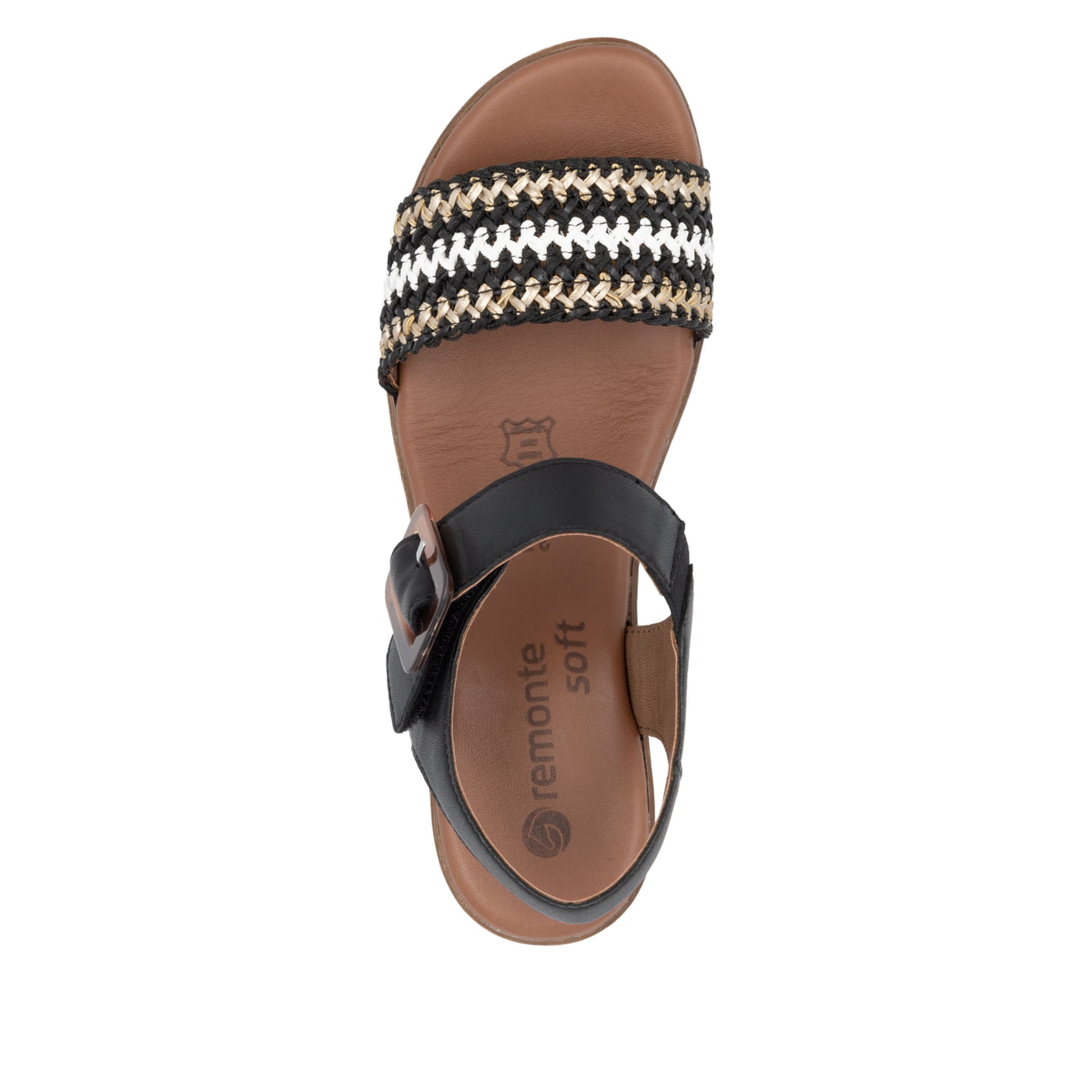 Remonte Damen Riemchensandaletten - Schwarz