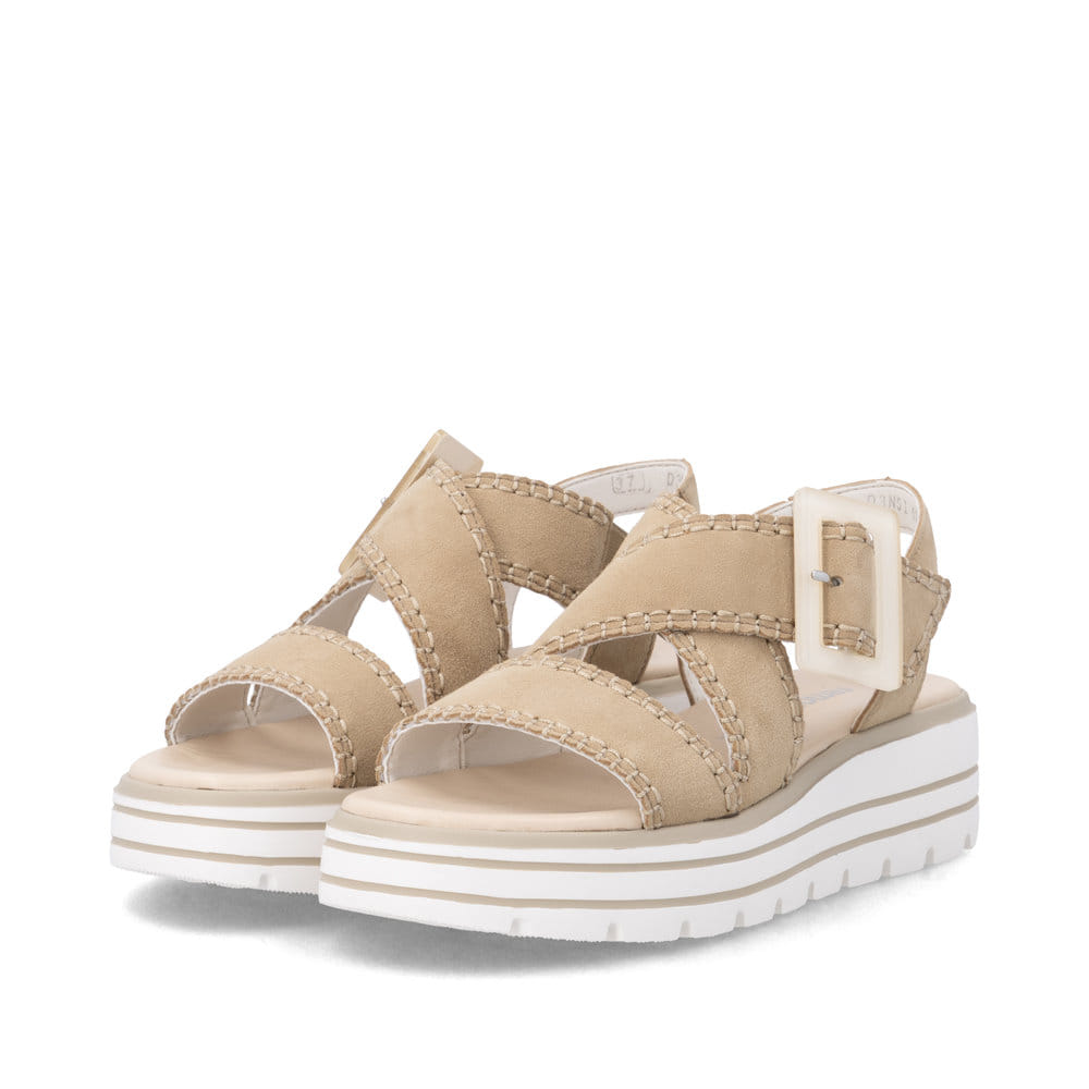 Remonte Damen Keilsandaletten - Beige
