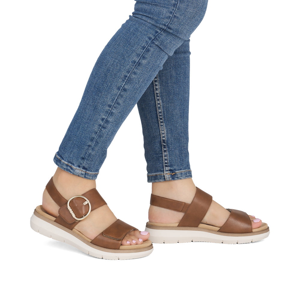 Remonte Damen Riemchensandalen - Braun