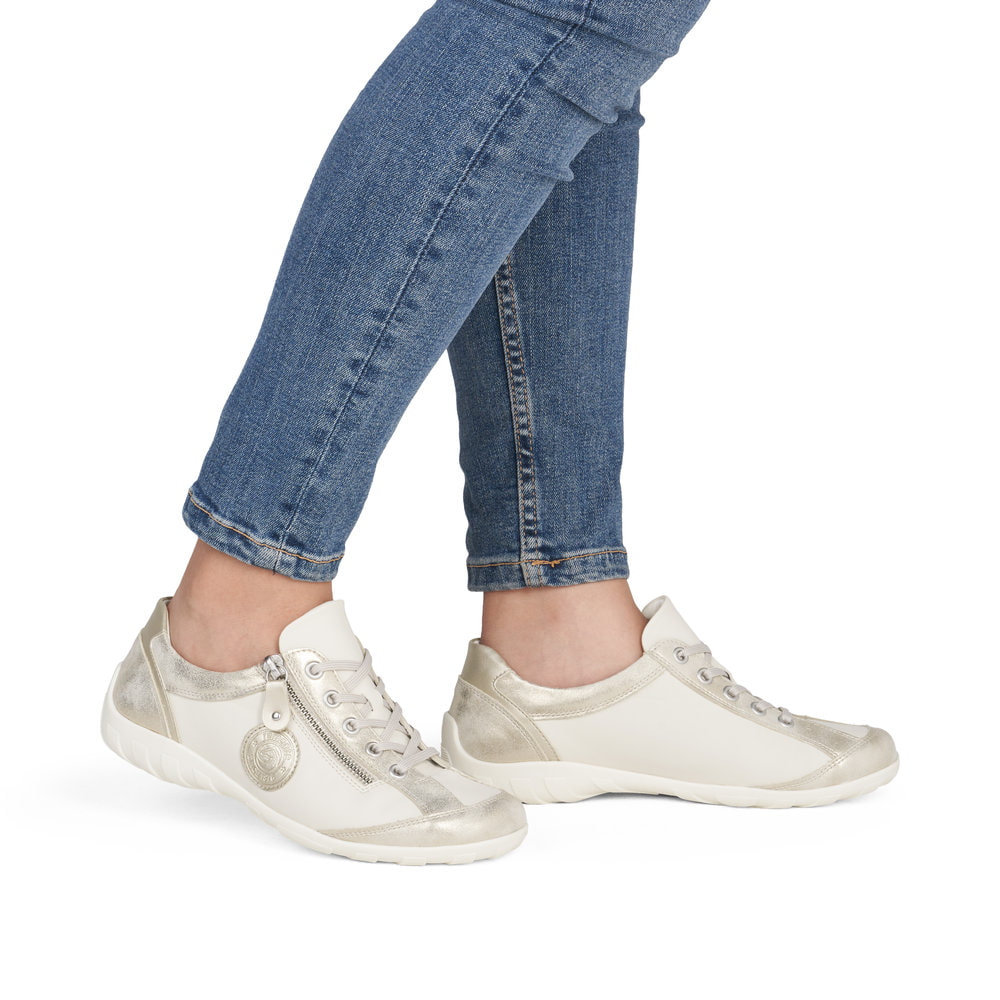 Remonte Damen Schnürschuhe - Beige