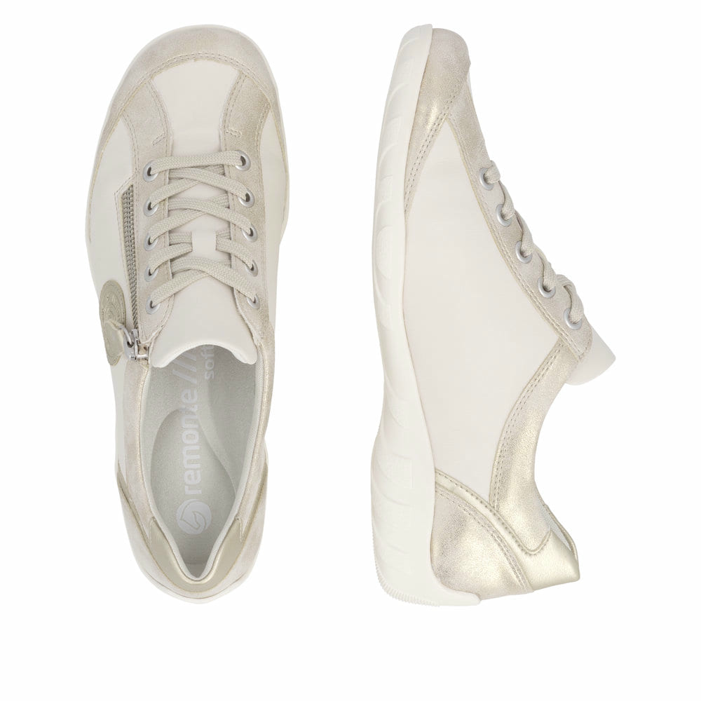 Remonte Damen Schnürschuhe - Beige