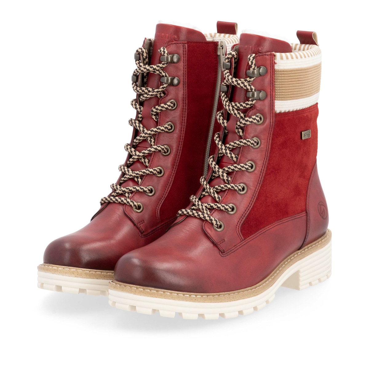 Remonte Damen Schnürstiefel - Rot