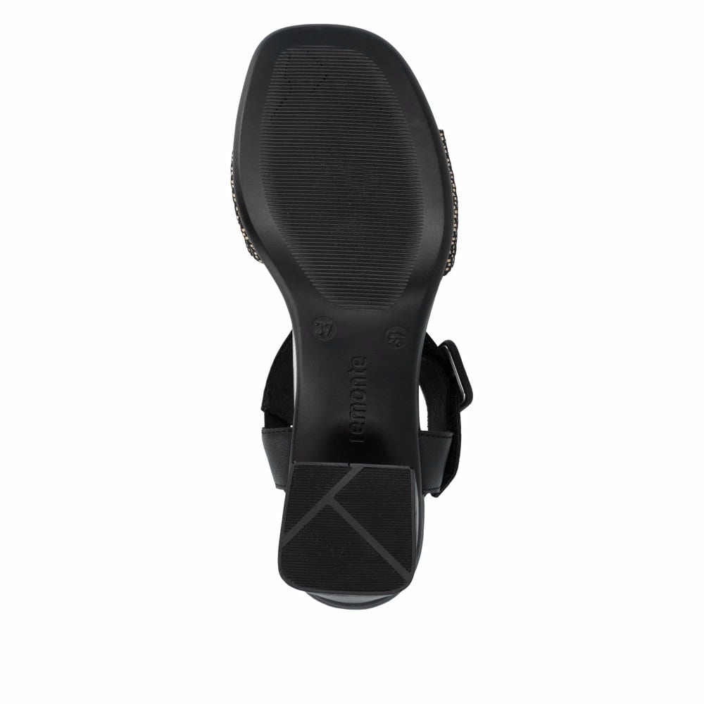 Remonte Damen Riemchensandaletten - Schwarz