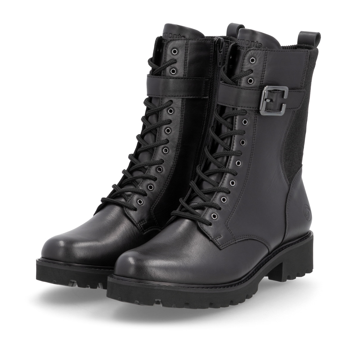 Remonte Damen Biker Boots - Schwarz