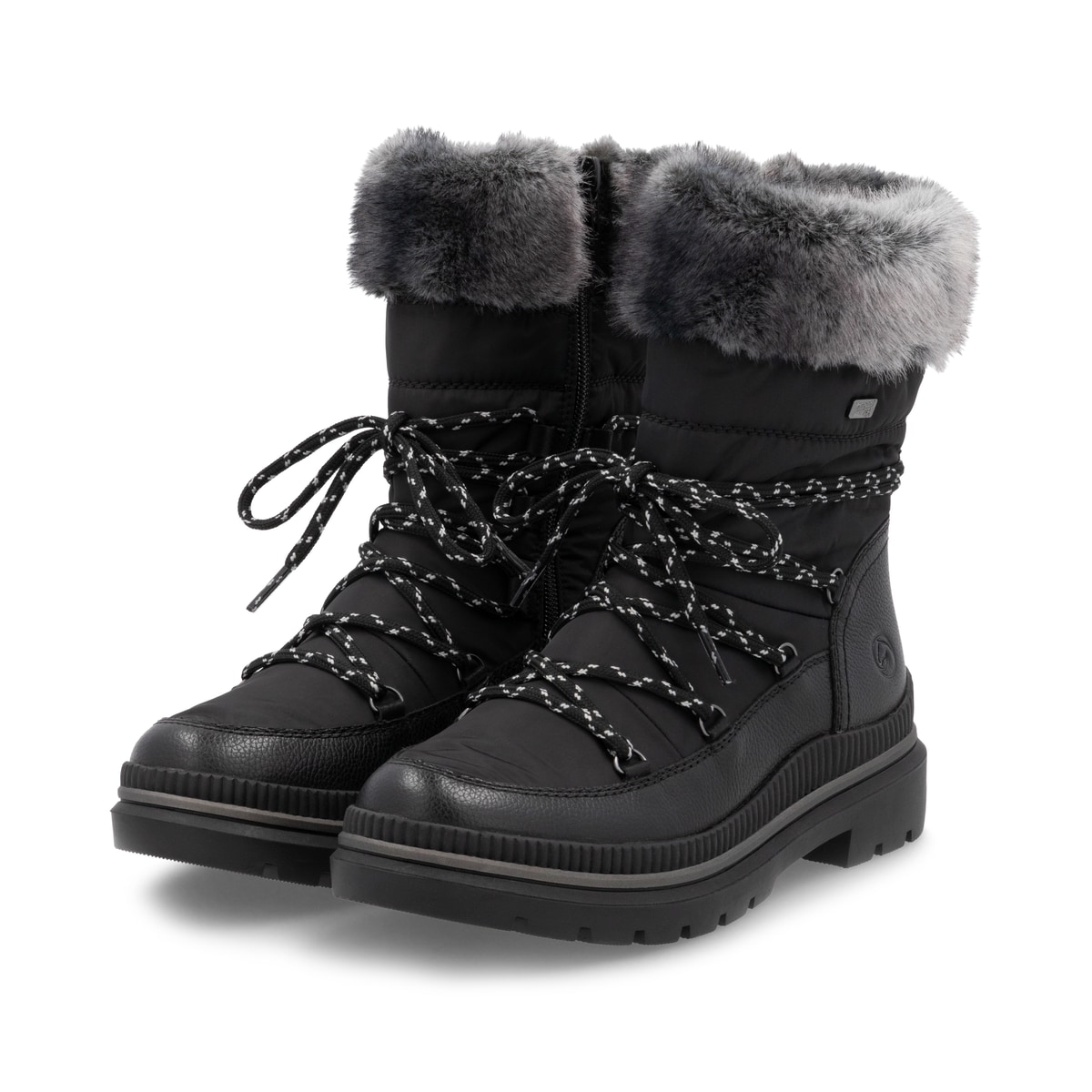 Remonte Damen Schnürstiefel - Schwarz