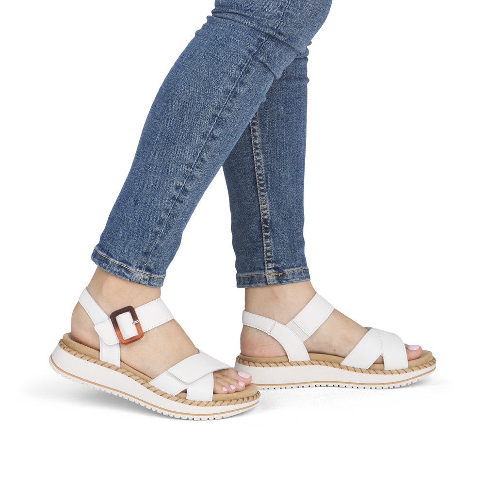 Remonte Damen Riemchensandalen - Weiss