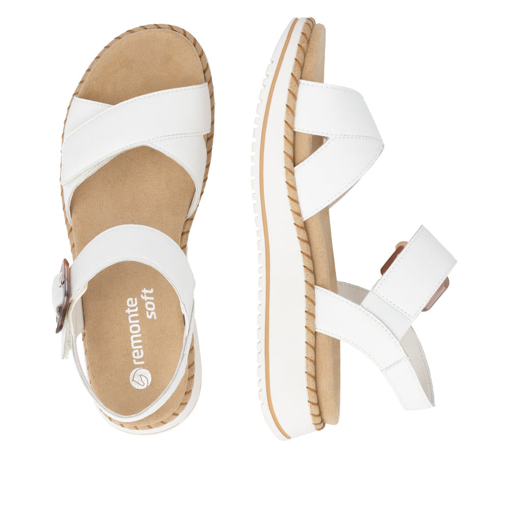 Remonte Damen Riemchensandalen - Weiss