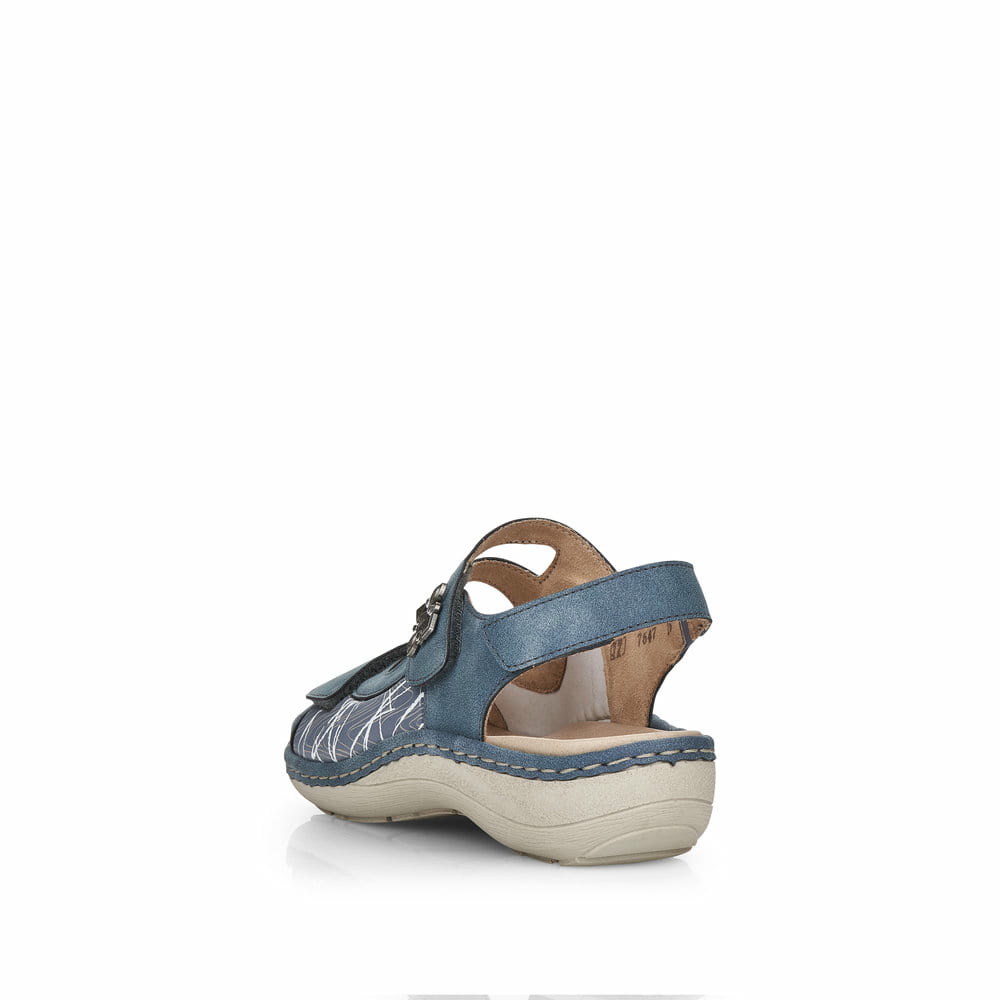 Remonte Damen Riemchensandalen - Blau