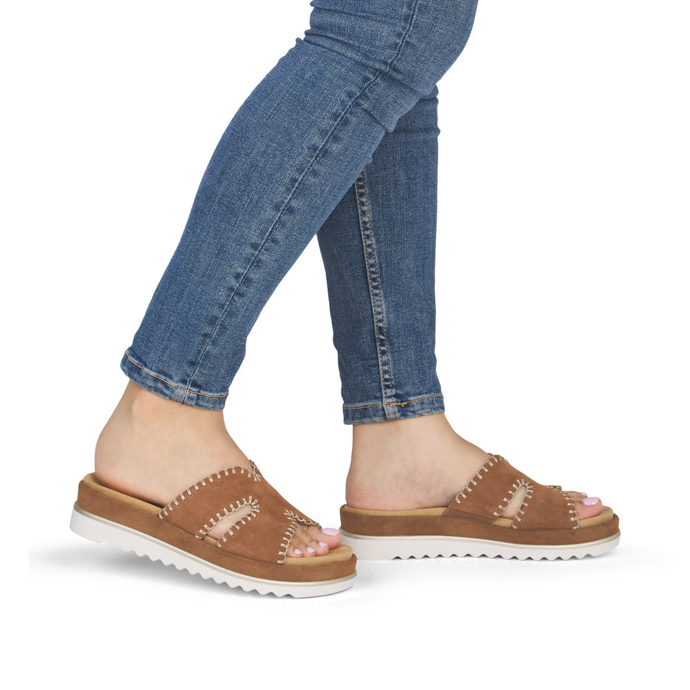 Remonte Damen Pantoletten - Braun