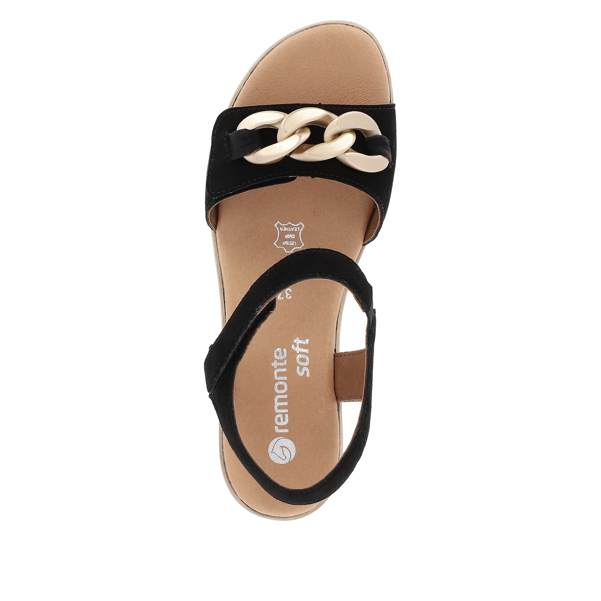 Remonte Damen Riemchensandaletten - Schwarz