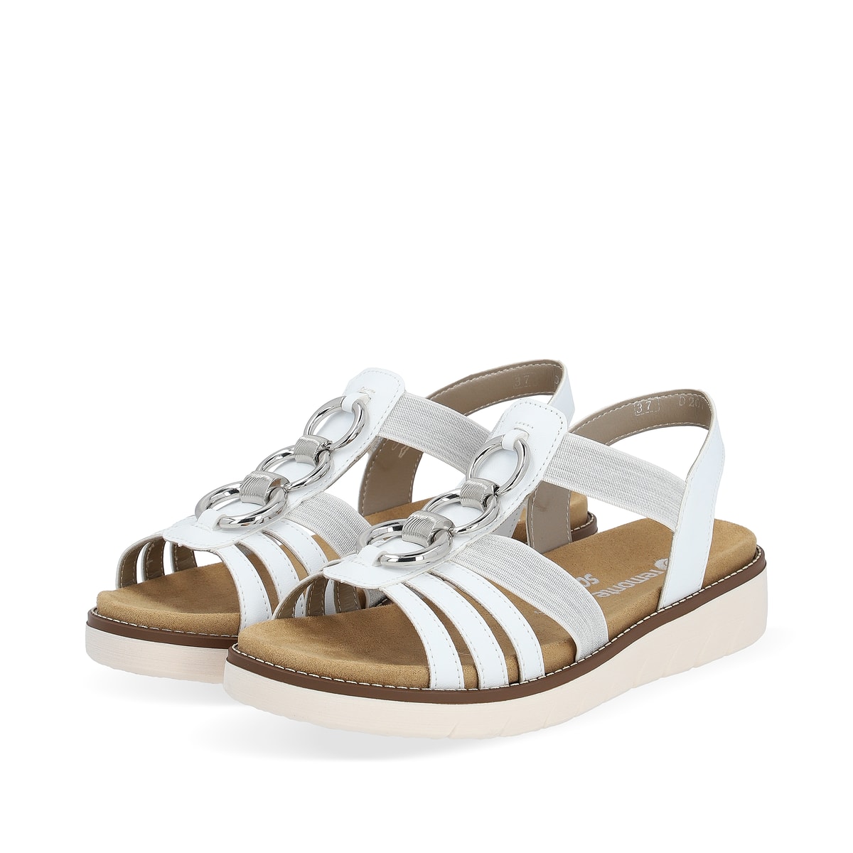 Remonte Damen Riemchensandalen - Weiss