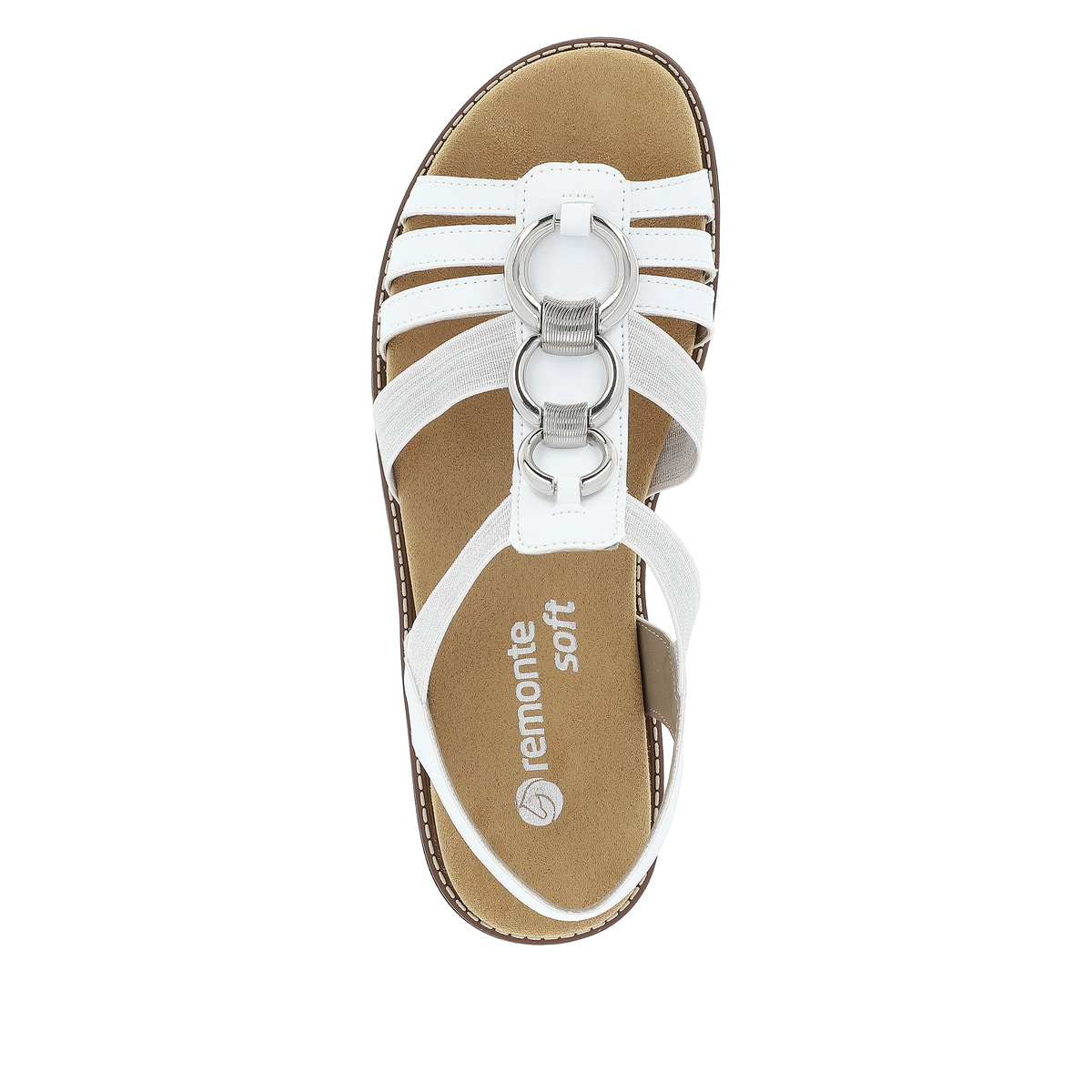 Remonte Damen Riemchensandalen - Weiss