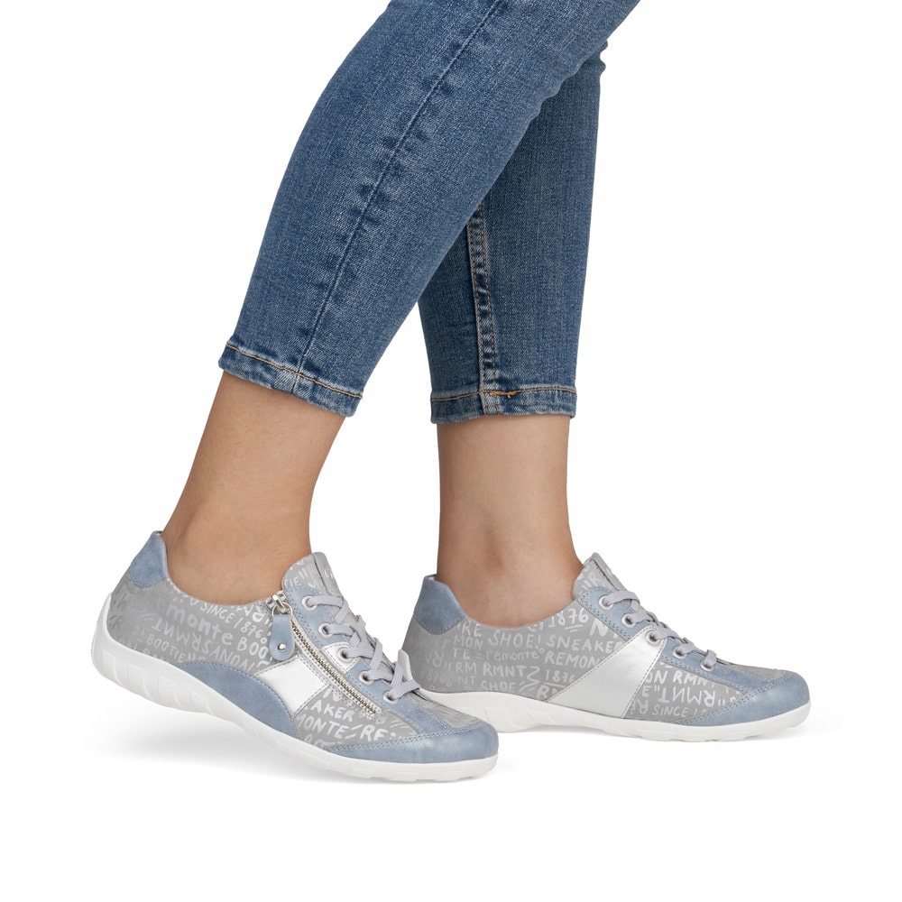 Remonte Damen Schnürschuhe - Blau