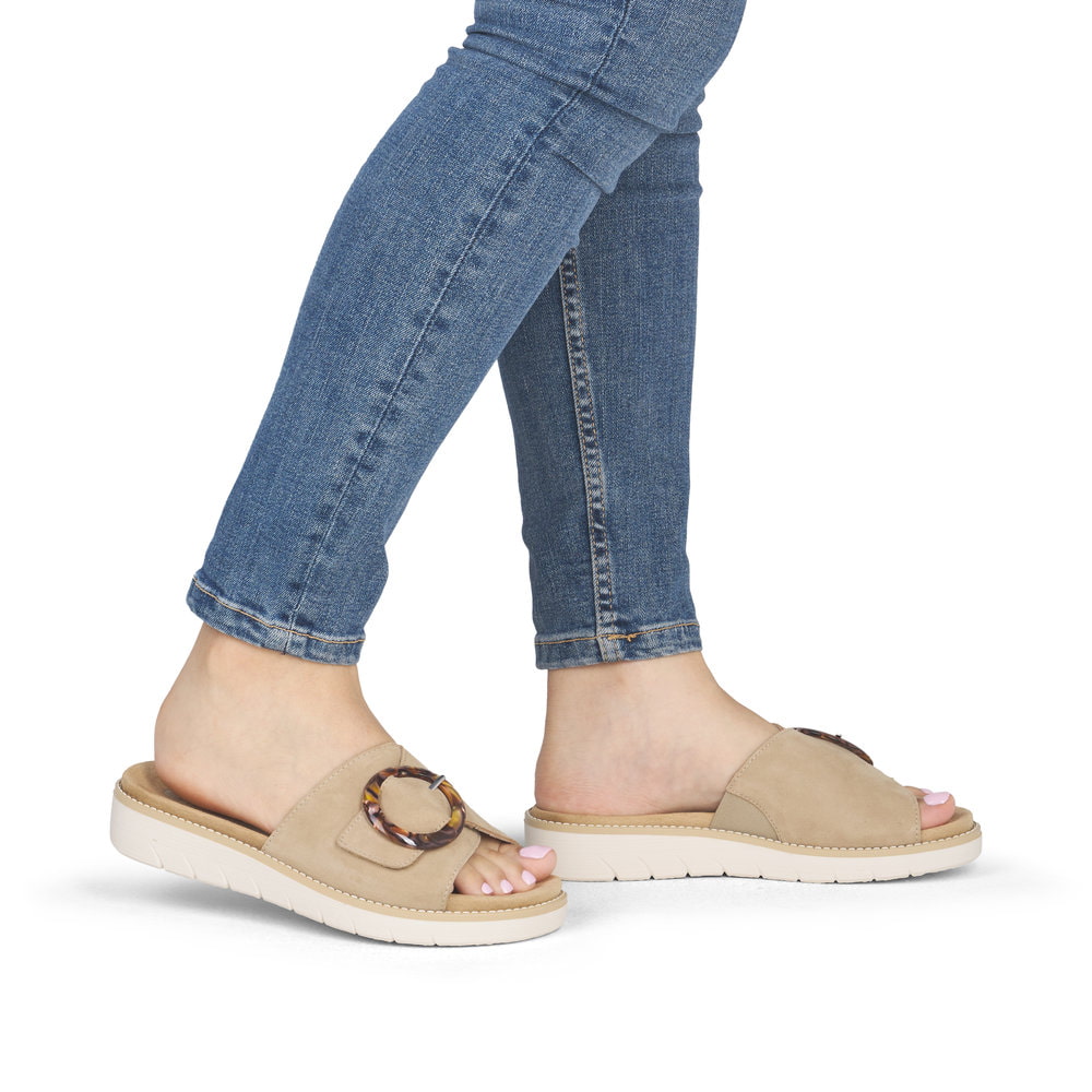 Remonte Damen Pantoletten - Beige