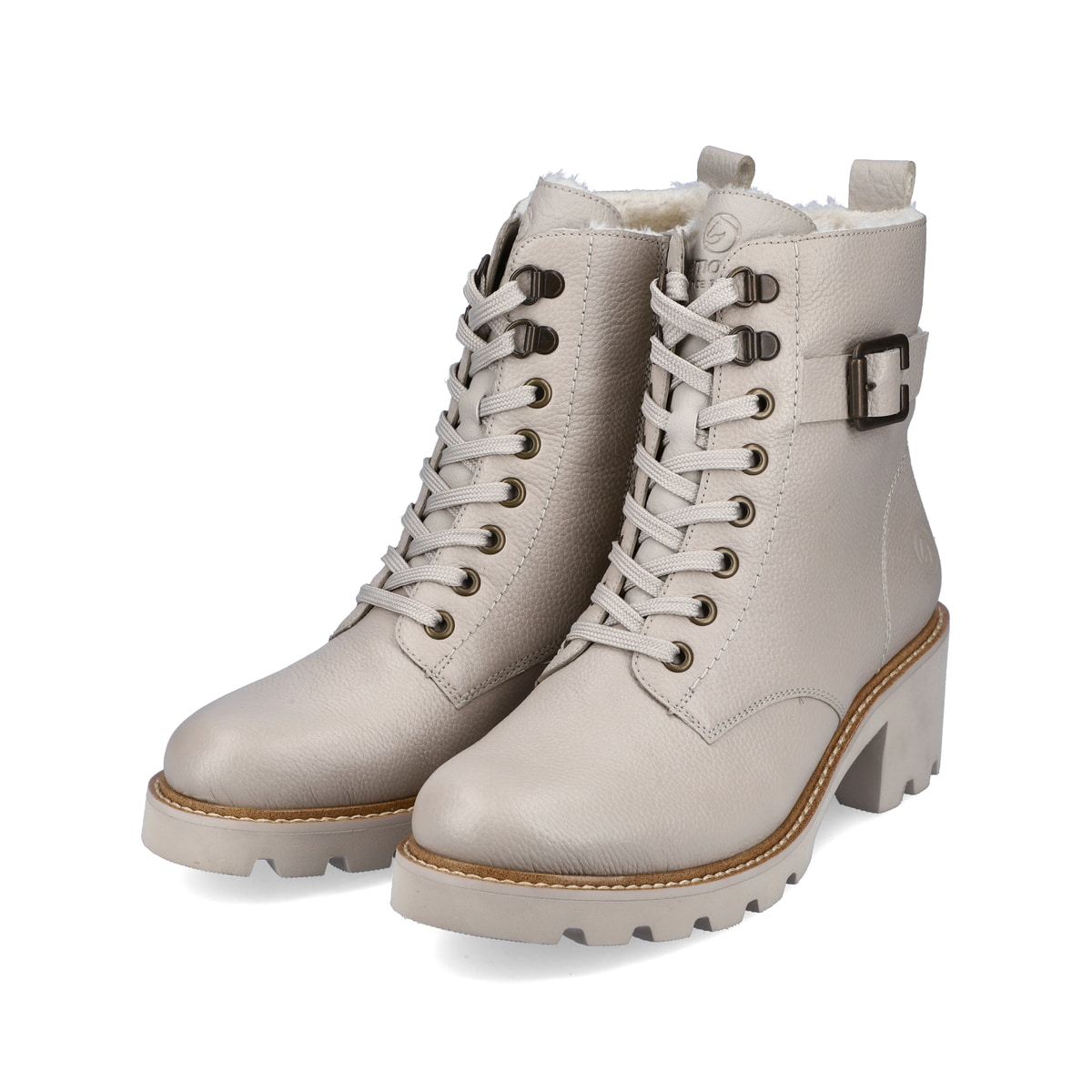 Remonte Damen Biker Boots - Beige