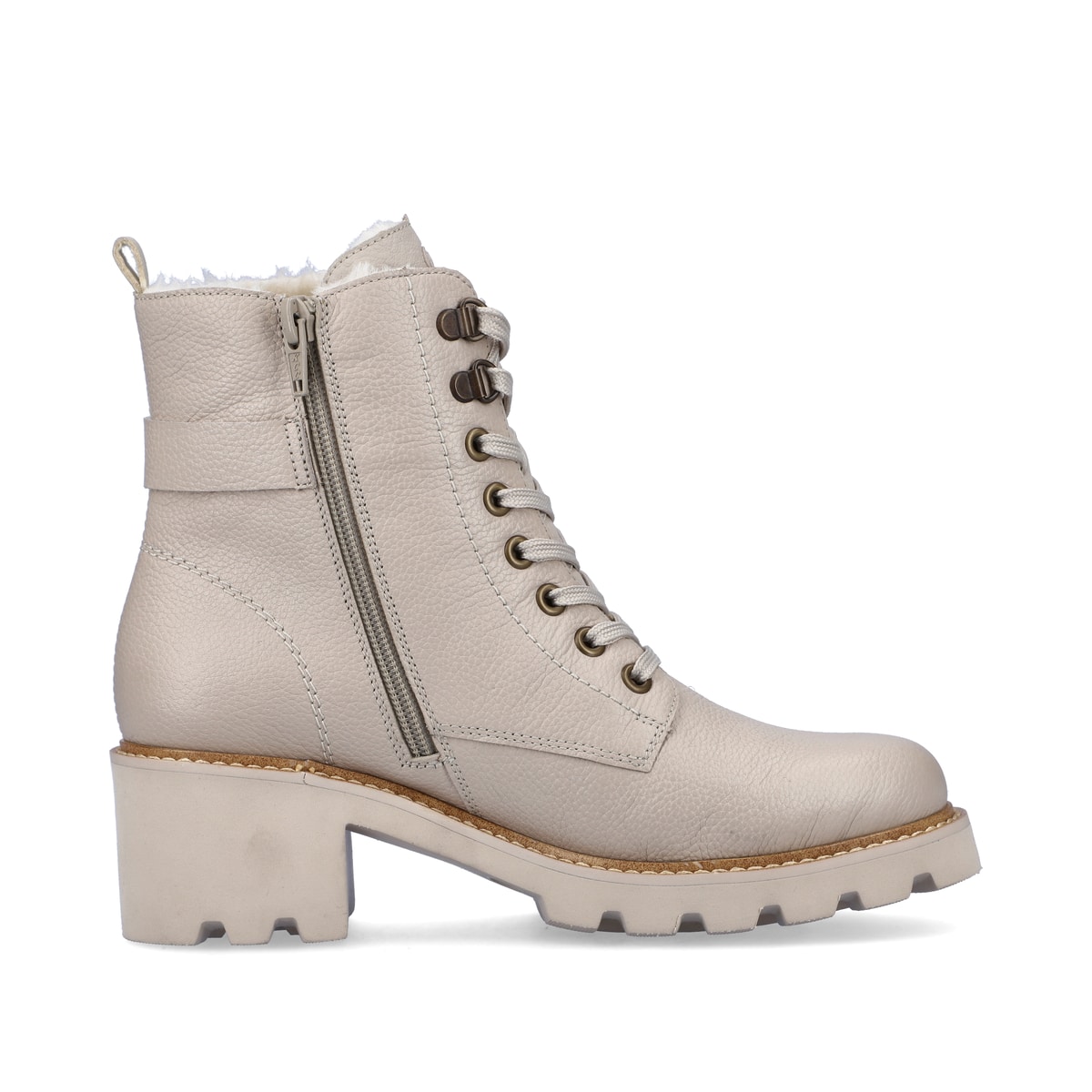 Remonte Damen Biker Boots - Beige