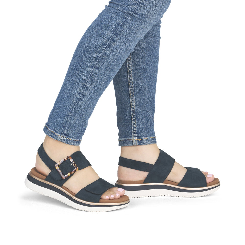 Remonte Damen Riemchensandalen - Blau