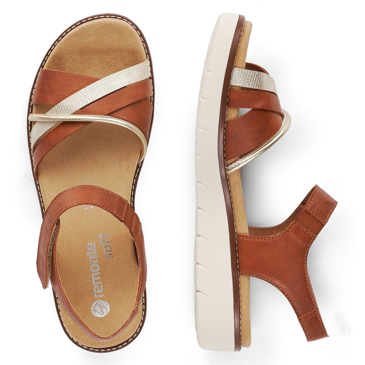 Remonte Damen Riemchensandalen - Braun