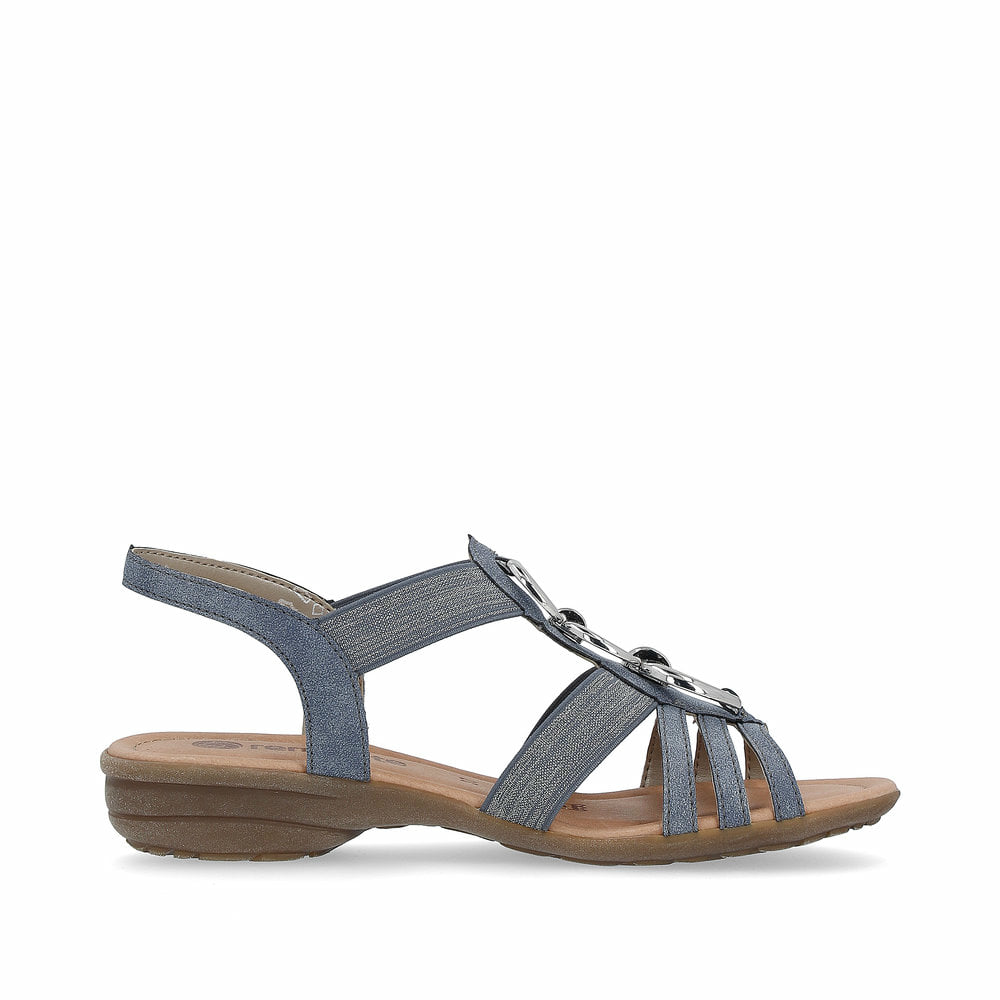 Remonte Damen Riemchensandalen - Blau