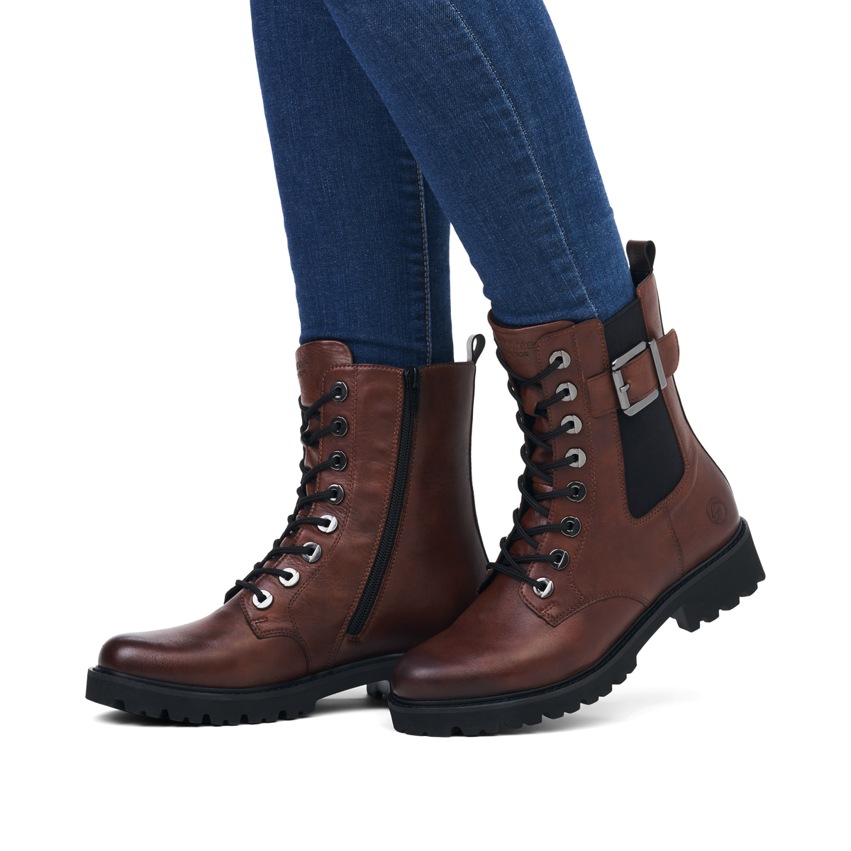 Remonte Damen Schnürstiefel - Braun