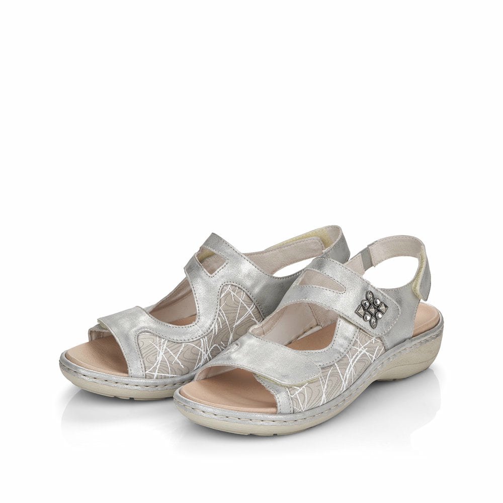 Remonte Damen Riemchensandalen - Grau