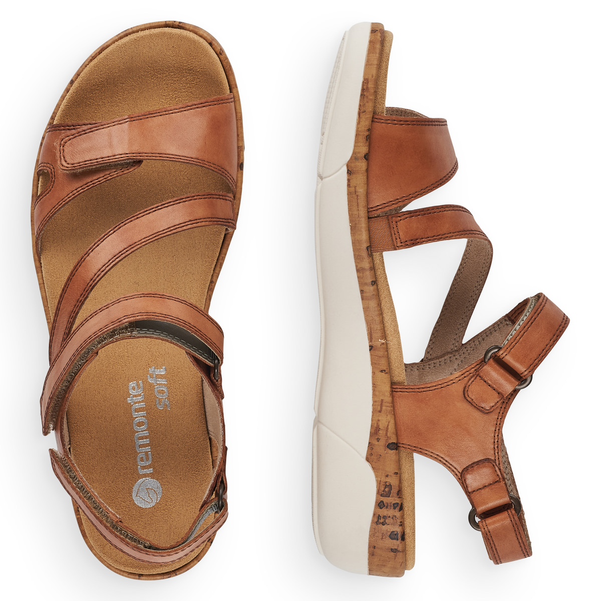 Remonte Damen Riemchensandalen - Braun