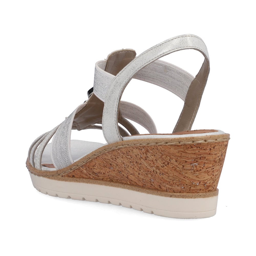 Remonte Damen Keilsandaletten - Weiss