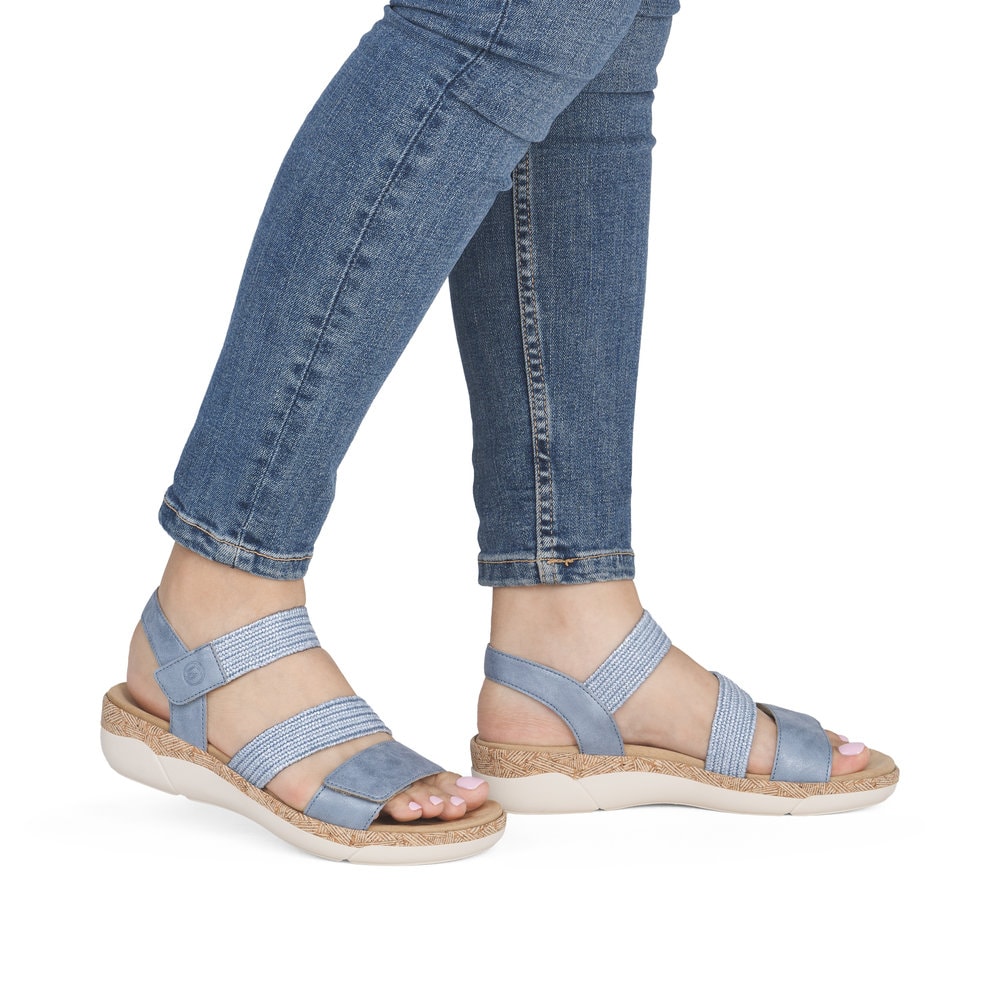 Remonte Damen Riemchensandalen - Blau
