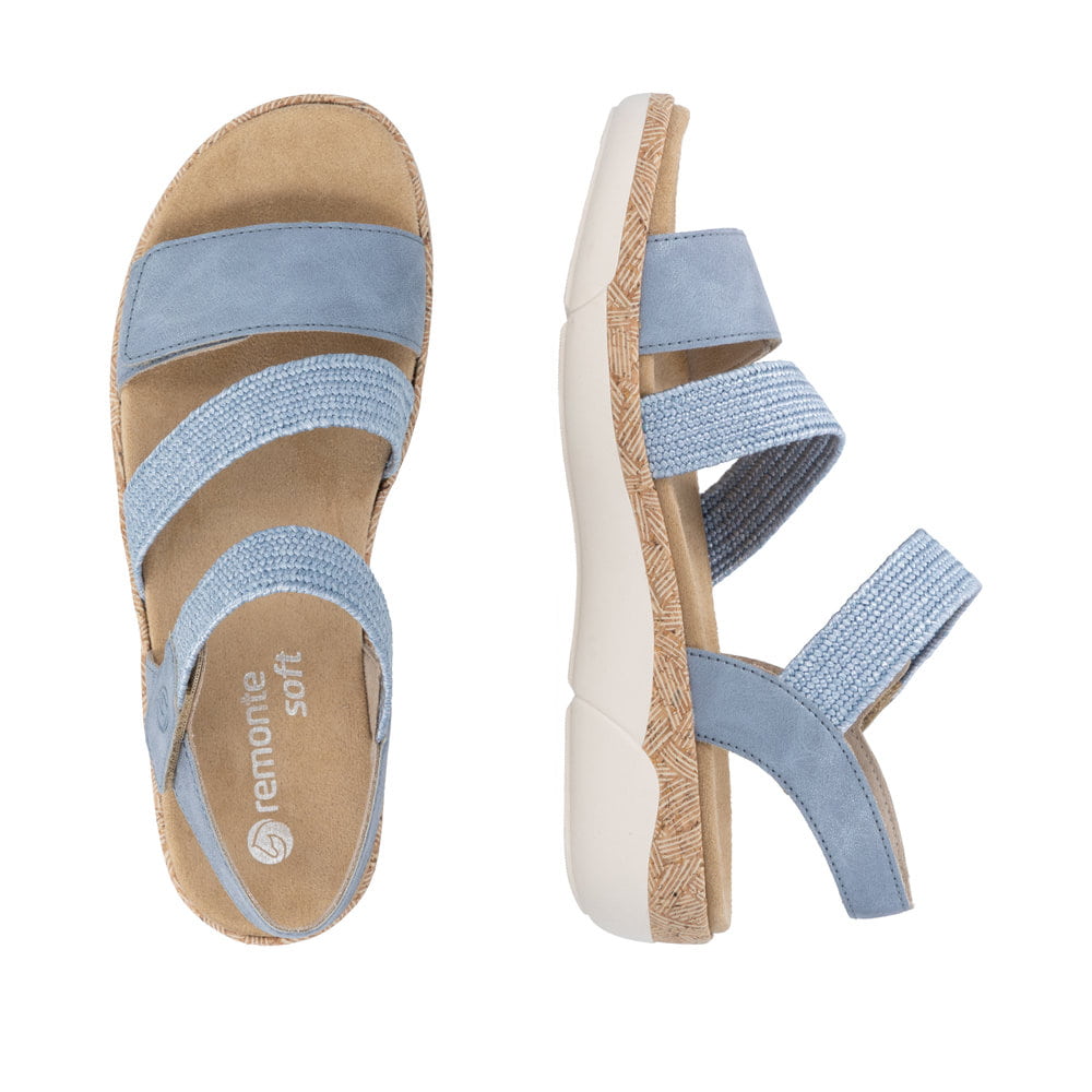 Remonte Damen Riemchensandalen - Blau
