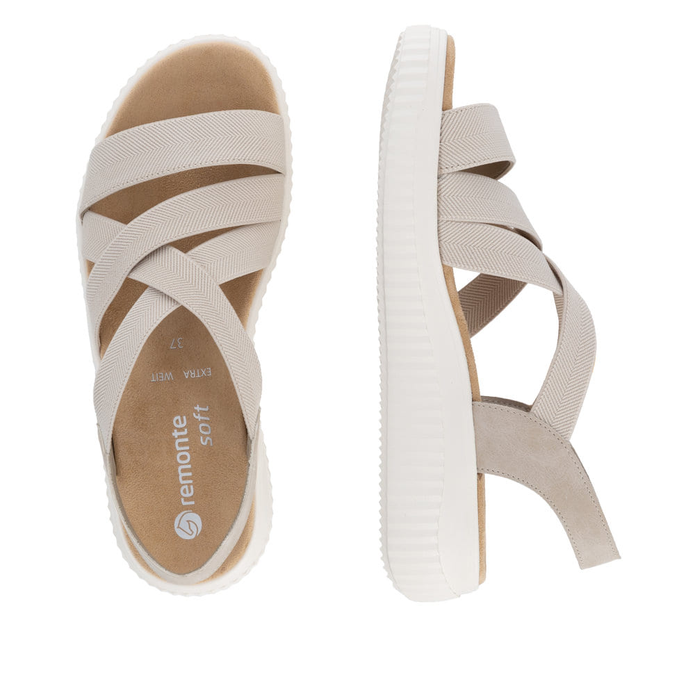 Remonte Damen Riemchensandalen - Beige