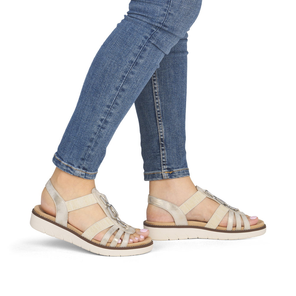 Remonte Damen Riemchensandalen - Gold