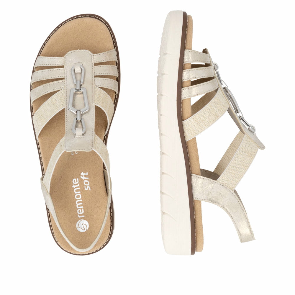 Remonte Damen Riemchensandalen - Gold