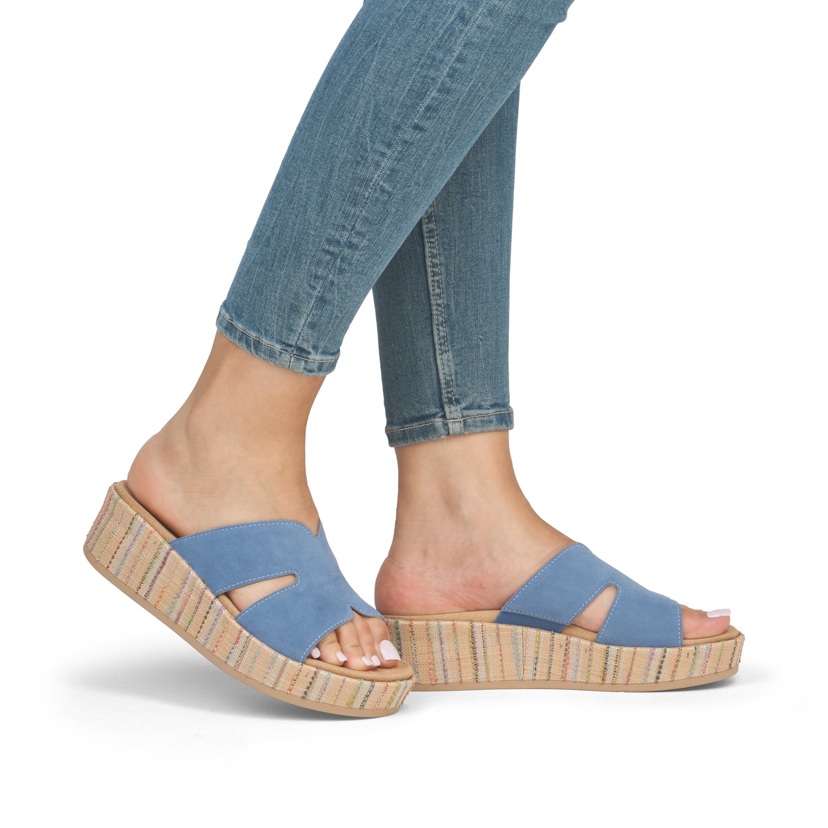 Remonte Damen Pantoletten - Blau