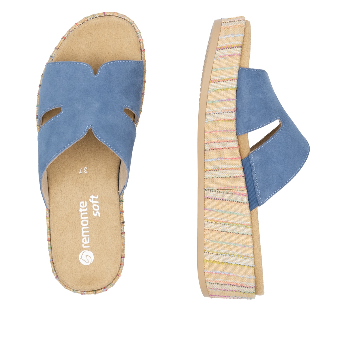 Remonte Damen Pantoletten - Blau