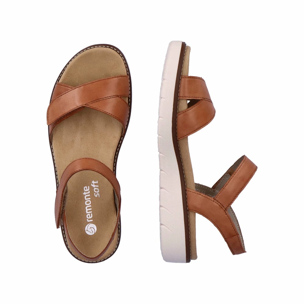 Remonte Damen Riemchensandalen - Braun