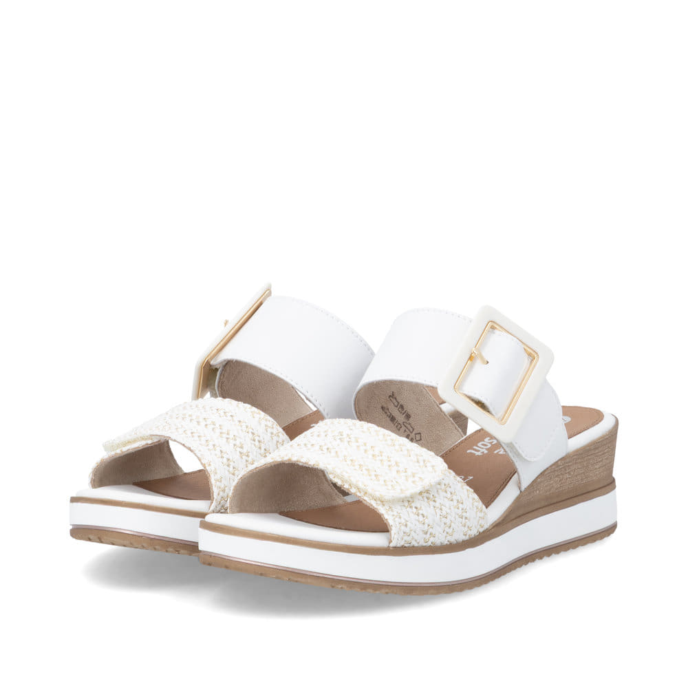 Remonte Damen Keilsandaletten - Weiss