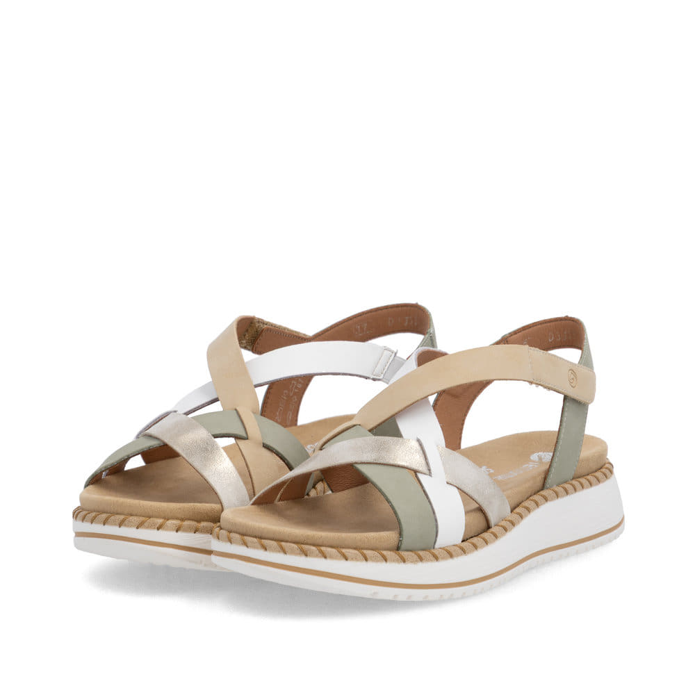 Remonte Damen Riemchensandalen - Grün