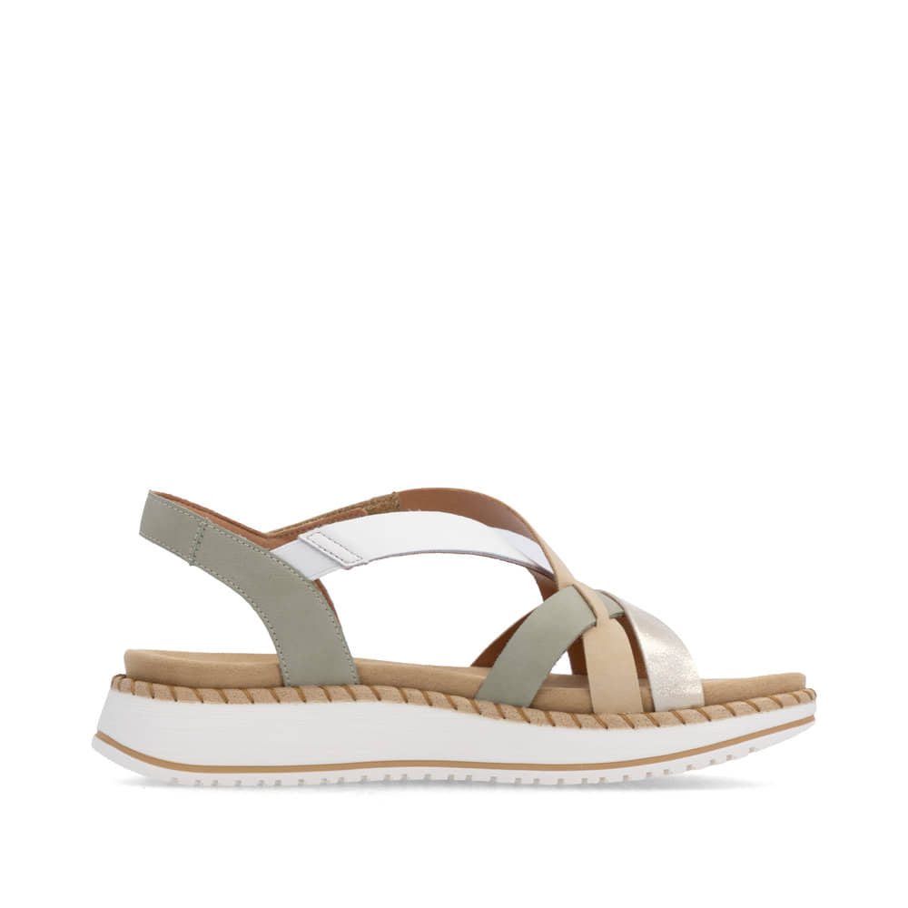 Remonte Damen Riemchensandalen - Grün