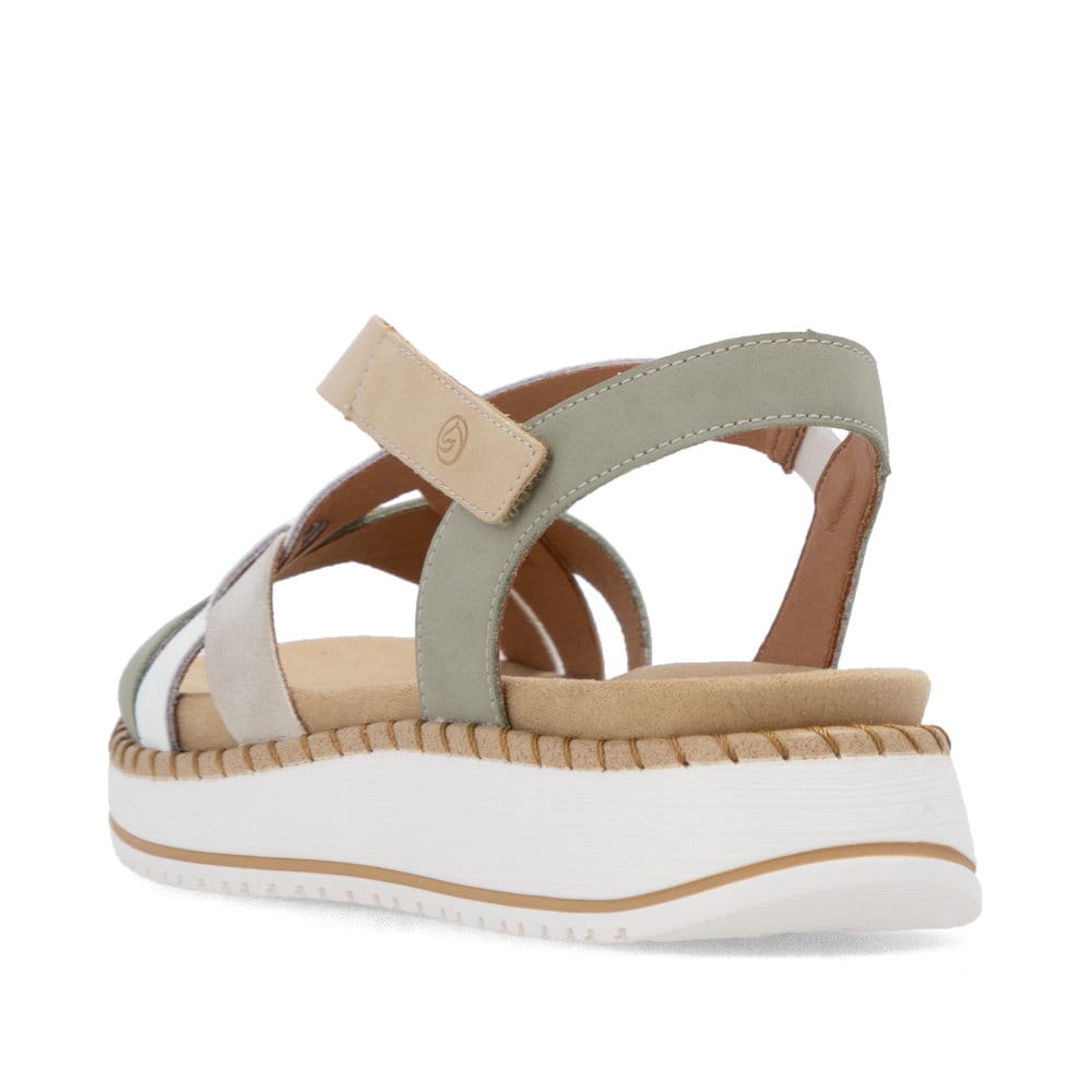 Remonte Damen Riemchensandalen - Grün