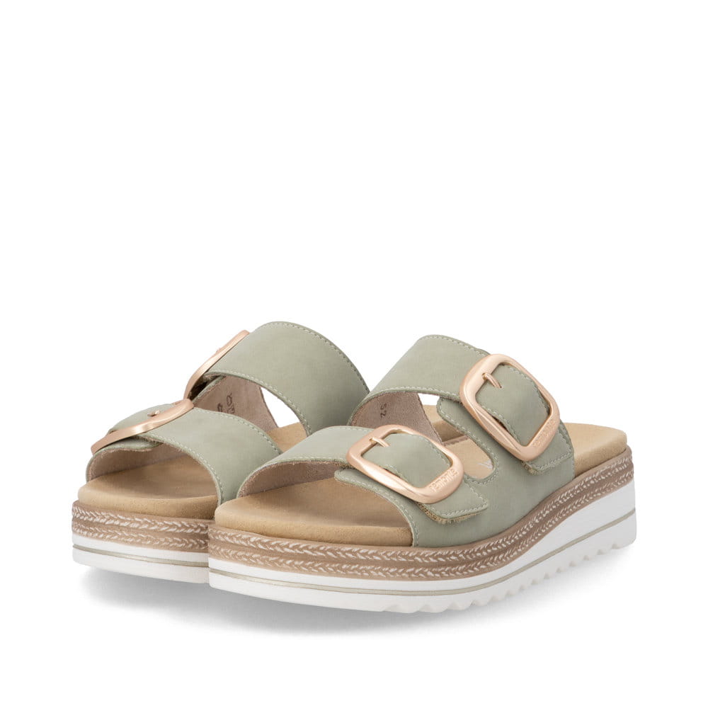 Remonte Damen Pantoletten - Grün